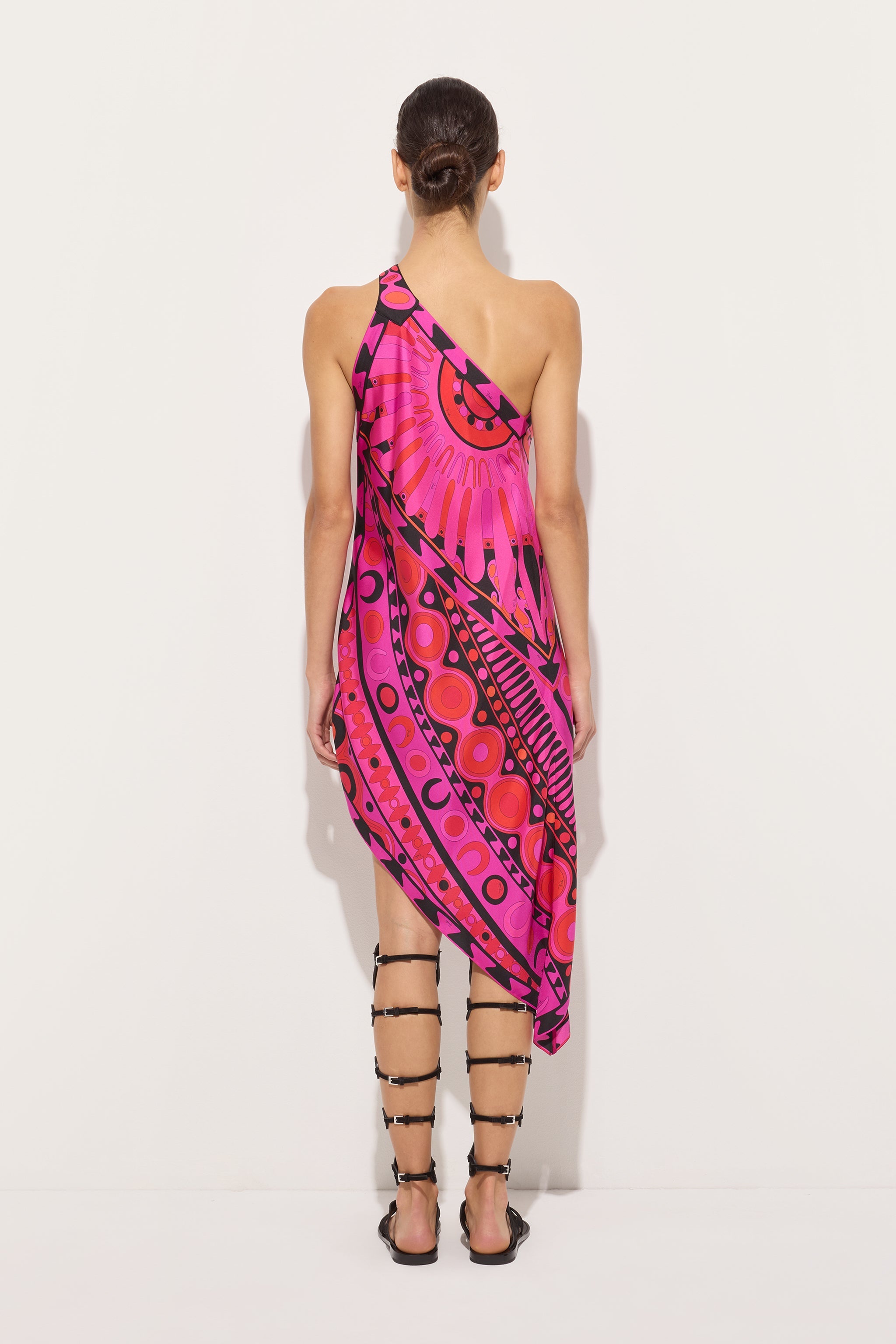 Emilio Pucci Dresses robe soie Soleil fuchsia soie
