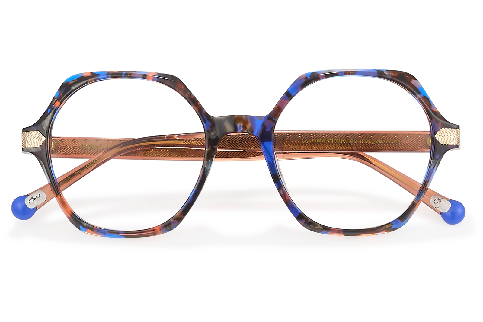 Clémence & Margaux La Reflet lunettes de vue dégradé vert rose