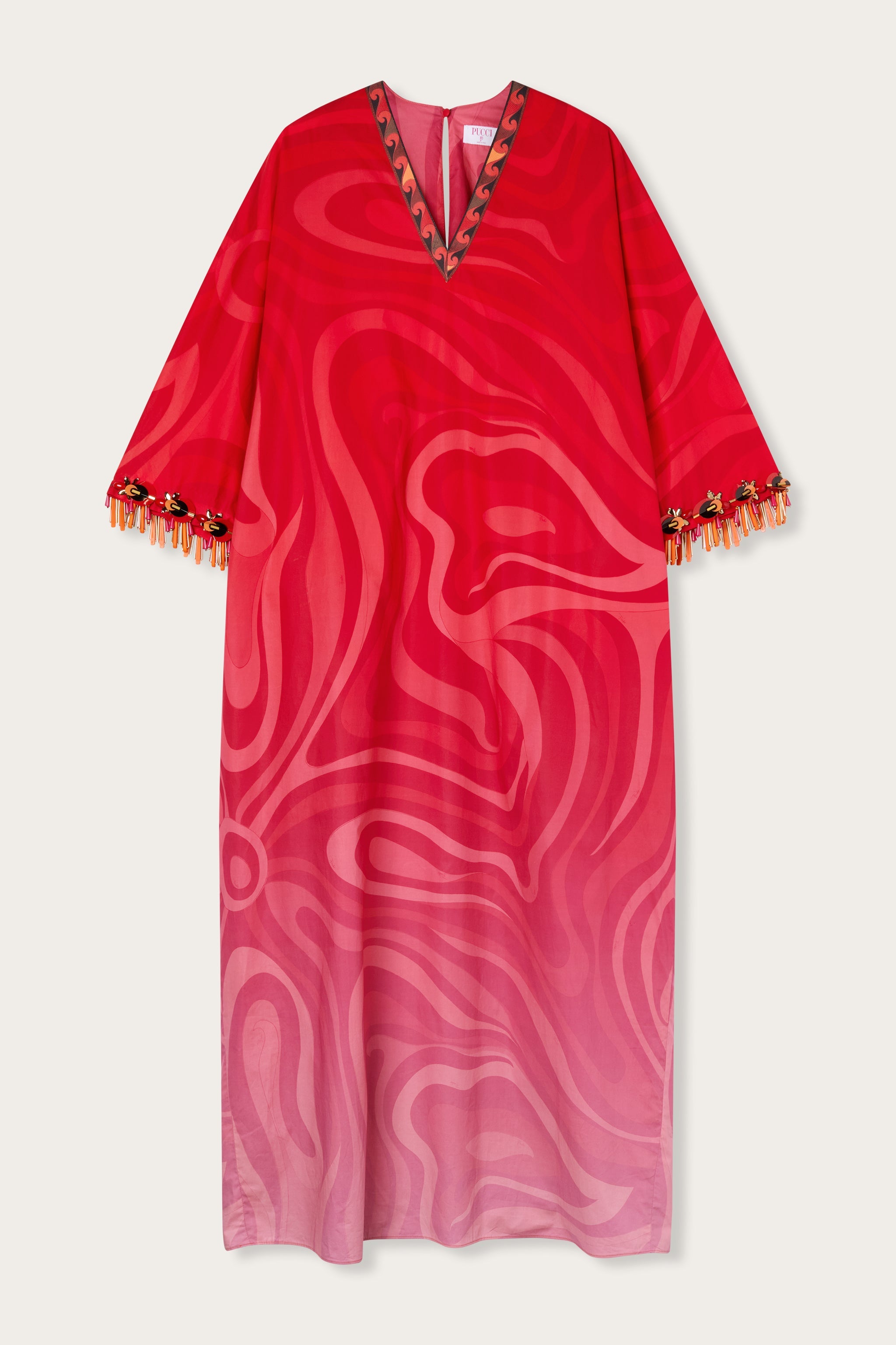 Emilio Pucci Marmo Degradé caftan long OS