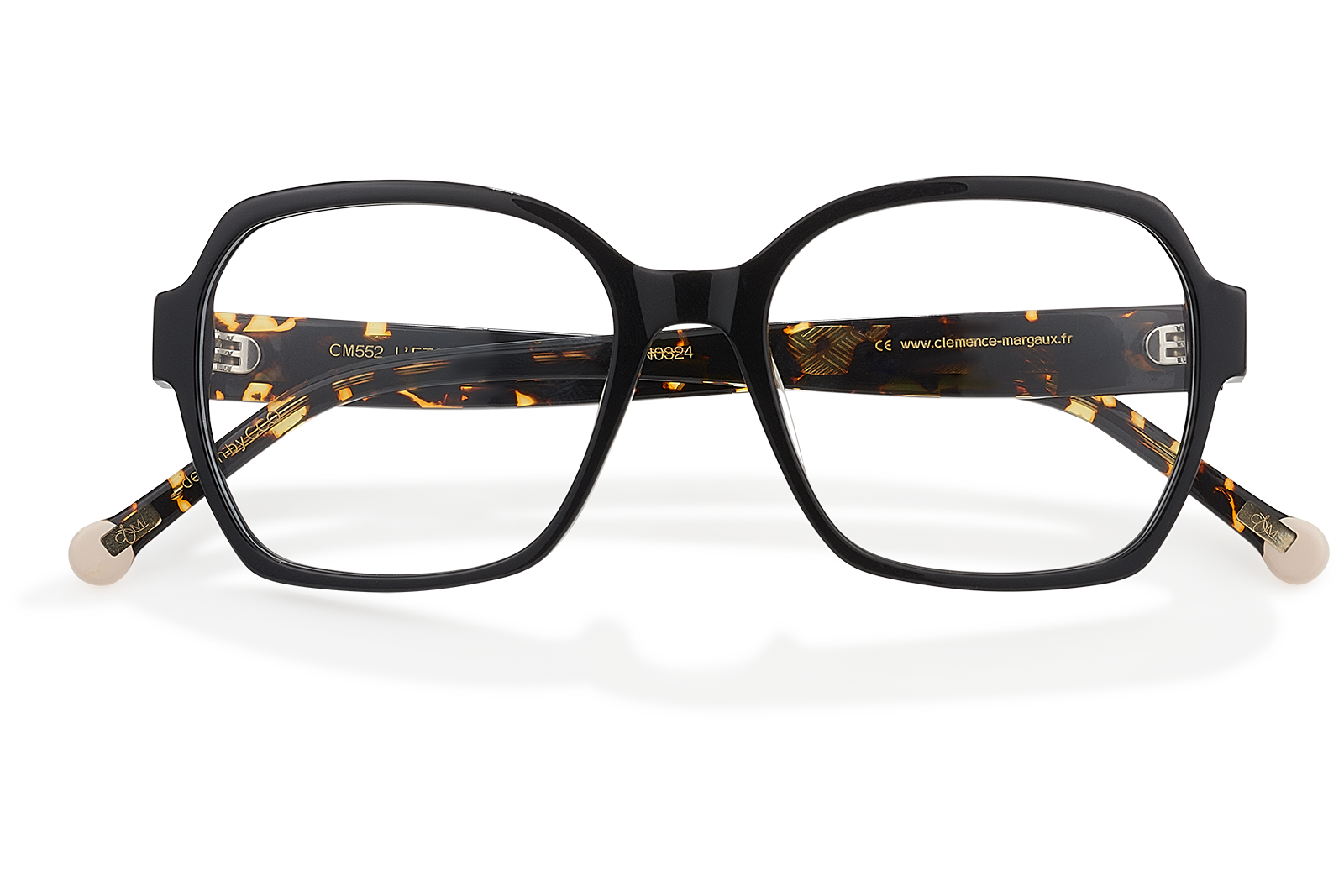 Clémence & Margaux L'Etonnante lunettes de vue Dégradé Bleu carré strass