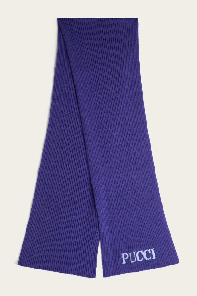 Emilio Pucci Sciarpa Logo écharpe violette II