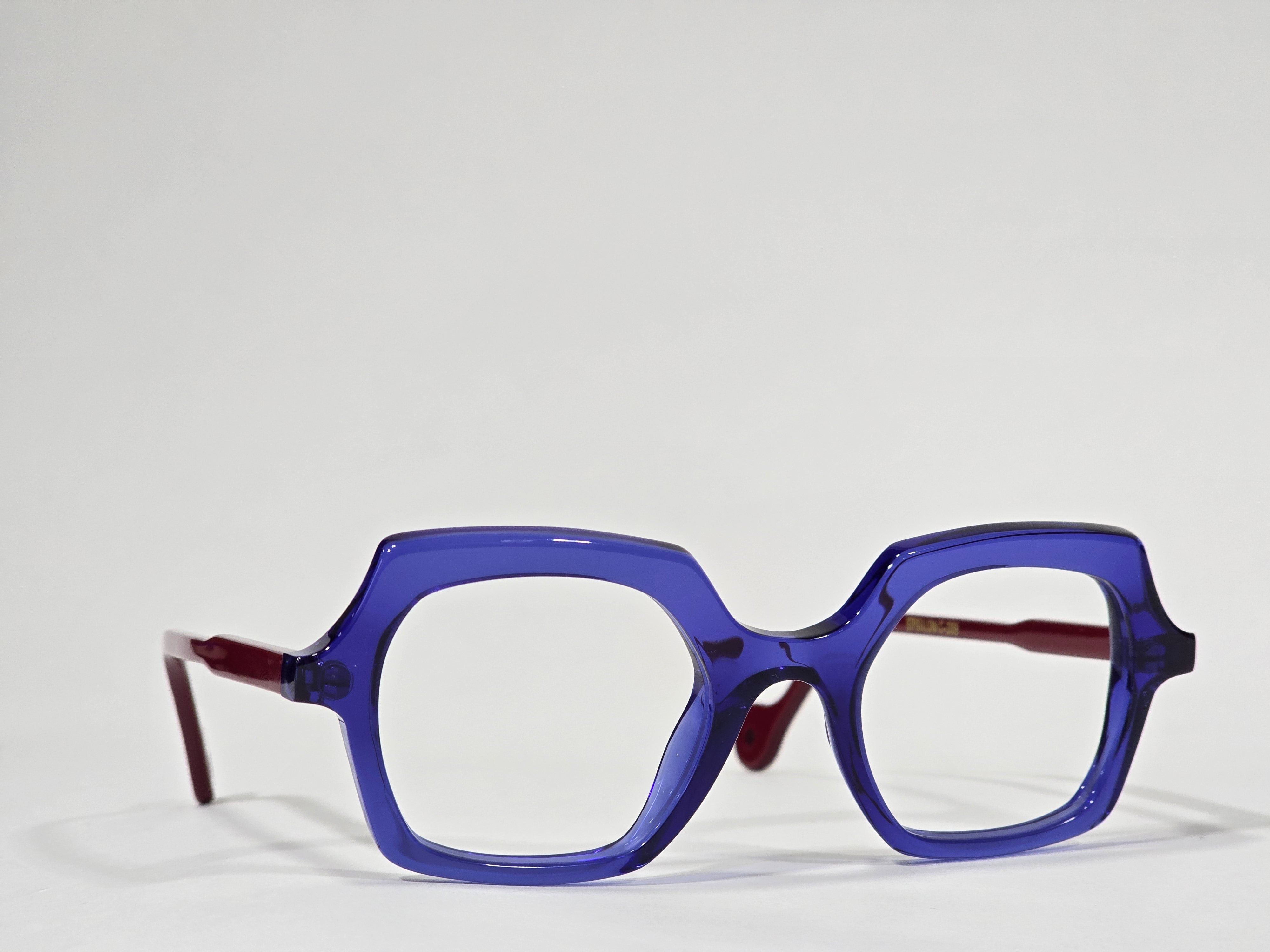 Xavier Derome Epsilon C289 lunettes bleu roi bordeaux