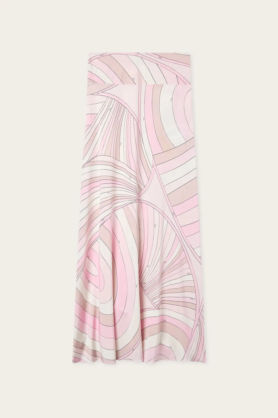 Emilio Pucci Iride Jupe Longue Rose Nude 38