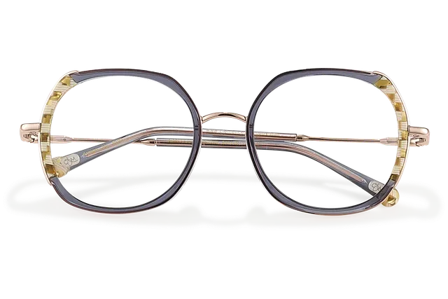 Clémence & Margaux La Florine lunettes de vue Moucheté Bleu femme