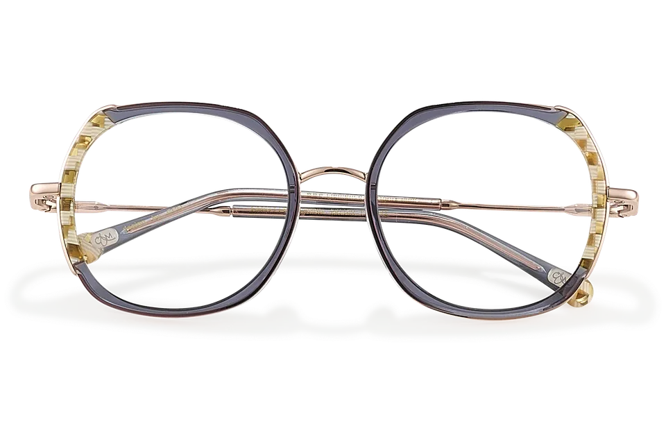 Clémence & Margaux La Florine lunettes de vue Moucheté Bleu femme