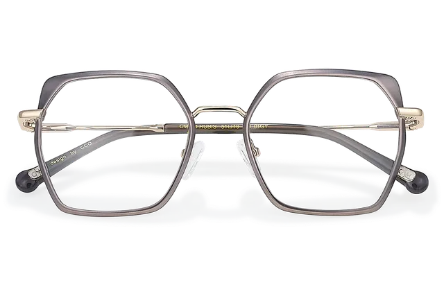 Clémence & Margaux Rubis lunettes de vue Taupe & Doré chic