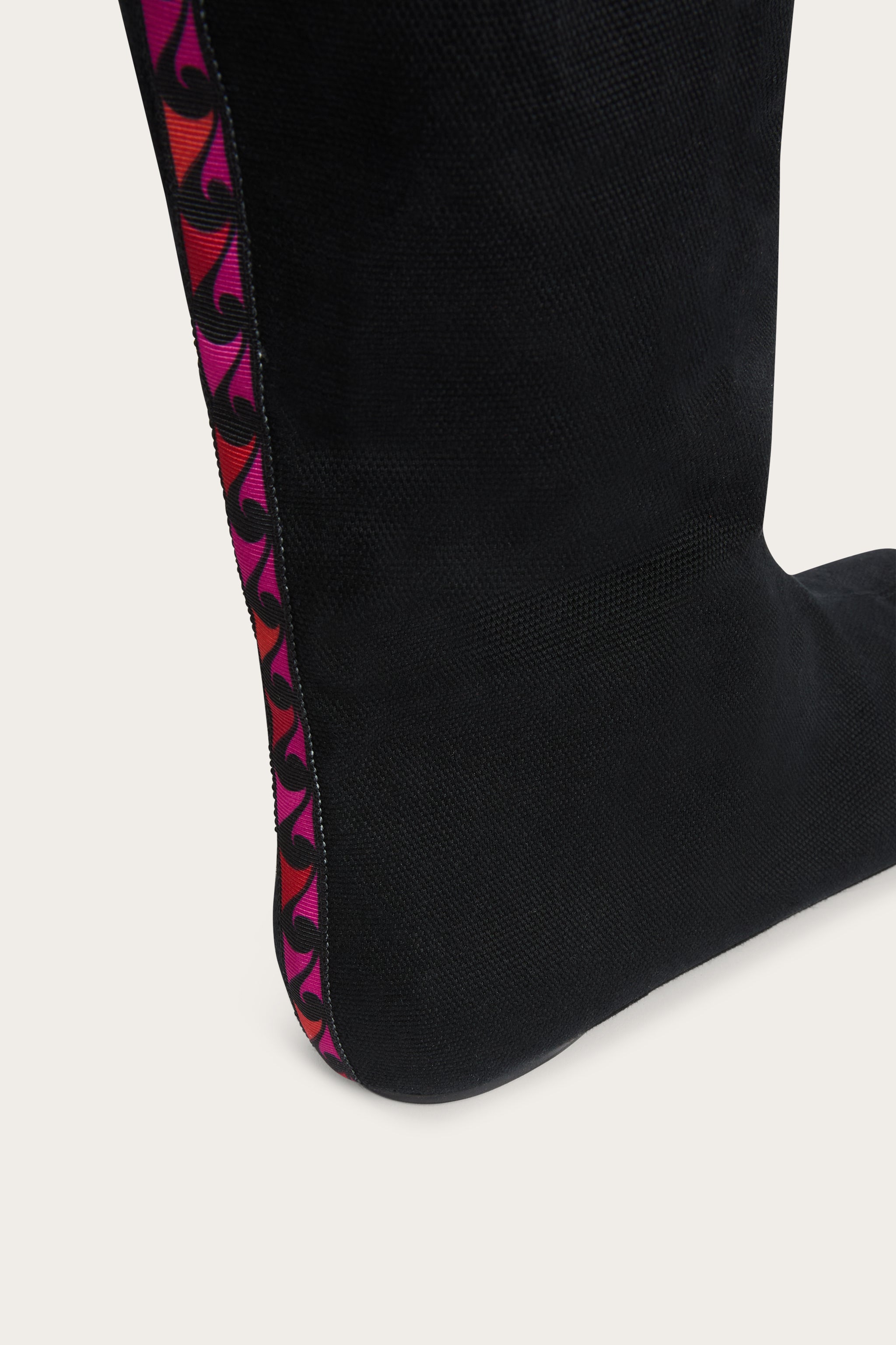 Emilio Pucci Bottes Noires Toile Cuir Femme 37-41