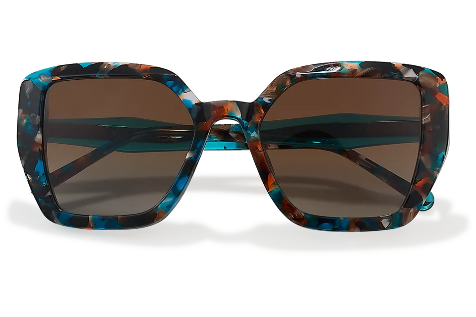 Clémence & Margaux La Milos lunettes de soleil Marbré Bleu & Orange