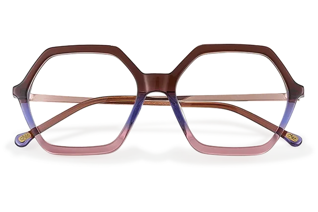 Clémence & Margaux L'Egyptienne lunettes de vue noir hexagonale