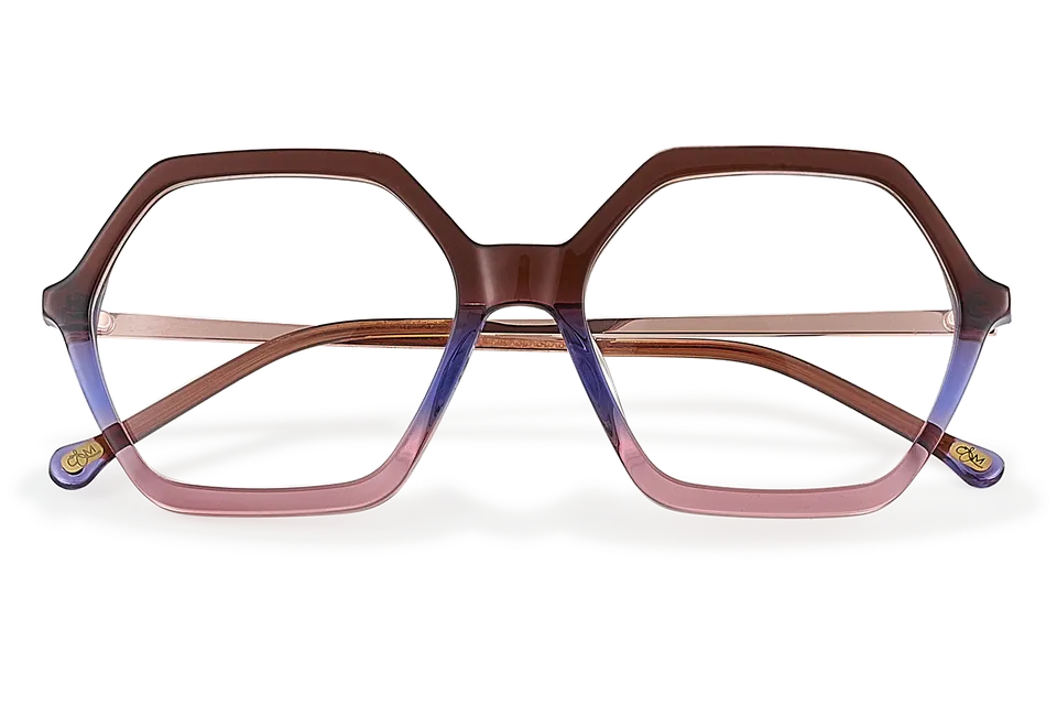 Clémence & Margaux L'Egyptienne lunettes de vue noir hexagonale