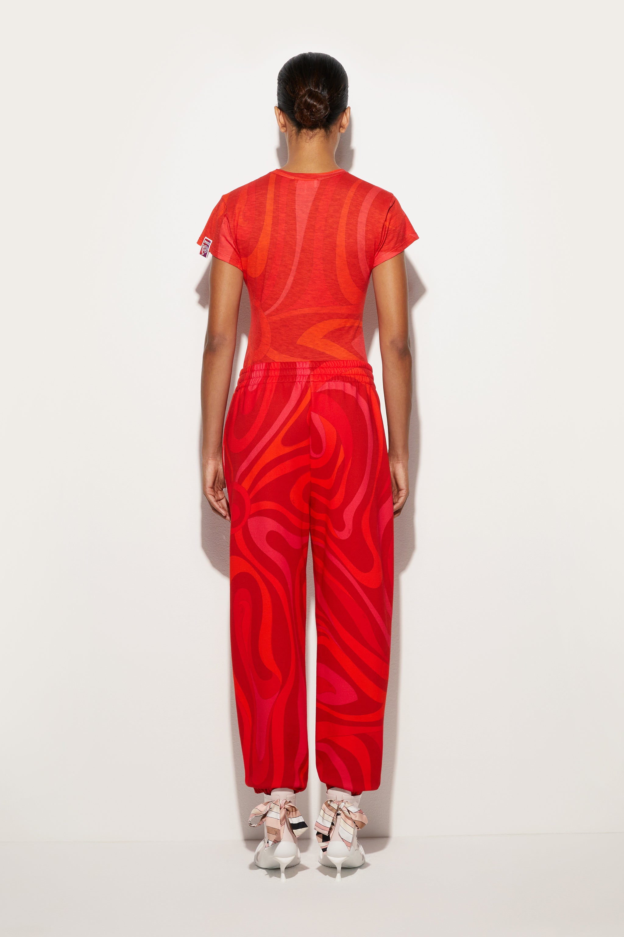 Emilio Pucci Marmo joggers molleton rouge