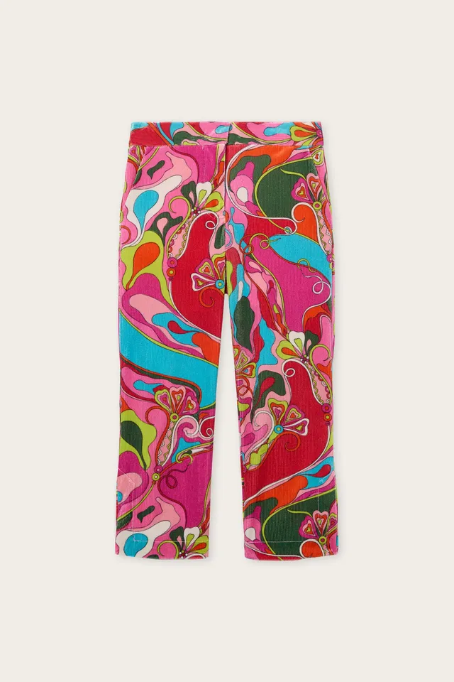 Emilio Pucci Pants Shorts pantalon velours fuchsia 4Y