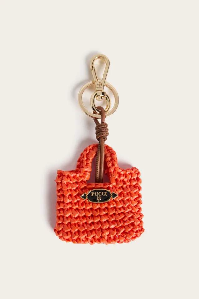 Emilio Pucci Bag Charms mini charm orange viscosa
