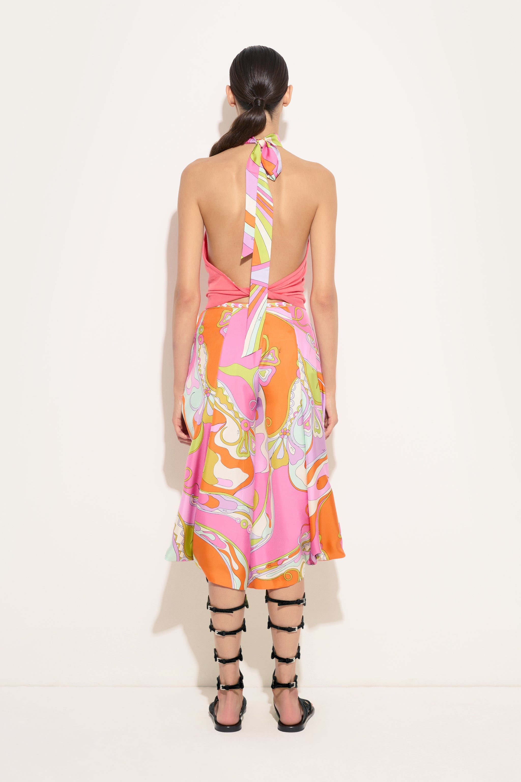 Emilio Pucci Tops and Shirts top coton soie fuchsia foulard
