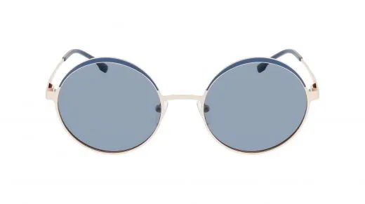 Filium FI S2205 DOBL lunettes de soleil ronde doré bleu femme