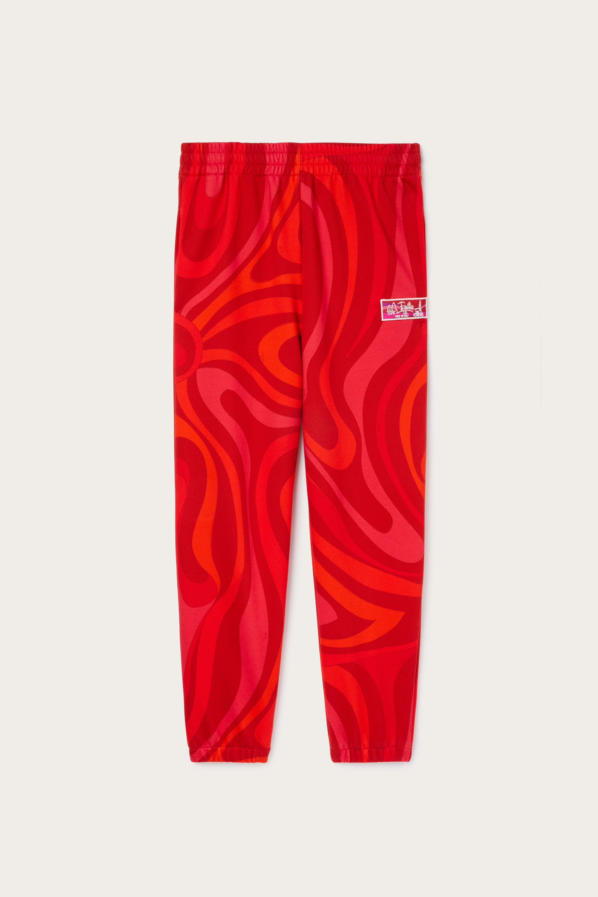 Emilio Pucci Marmo joggers molleton rouge