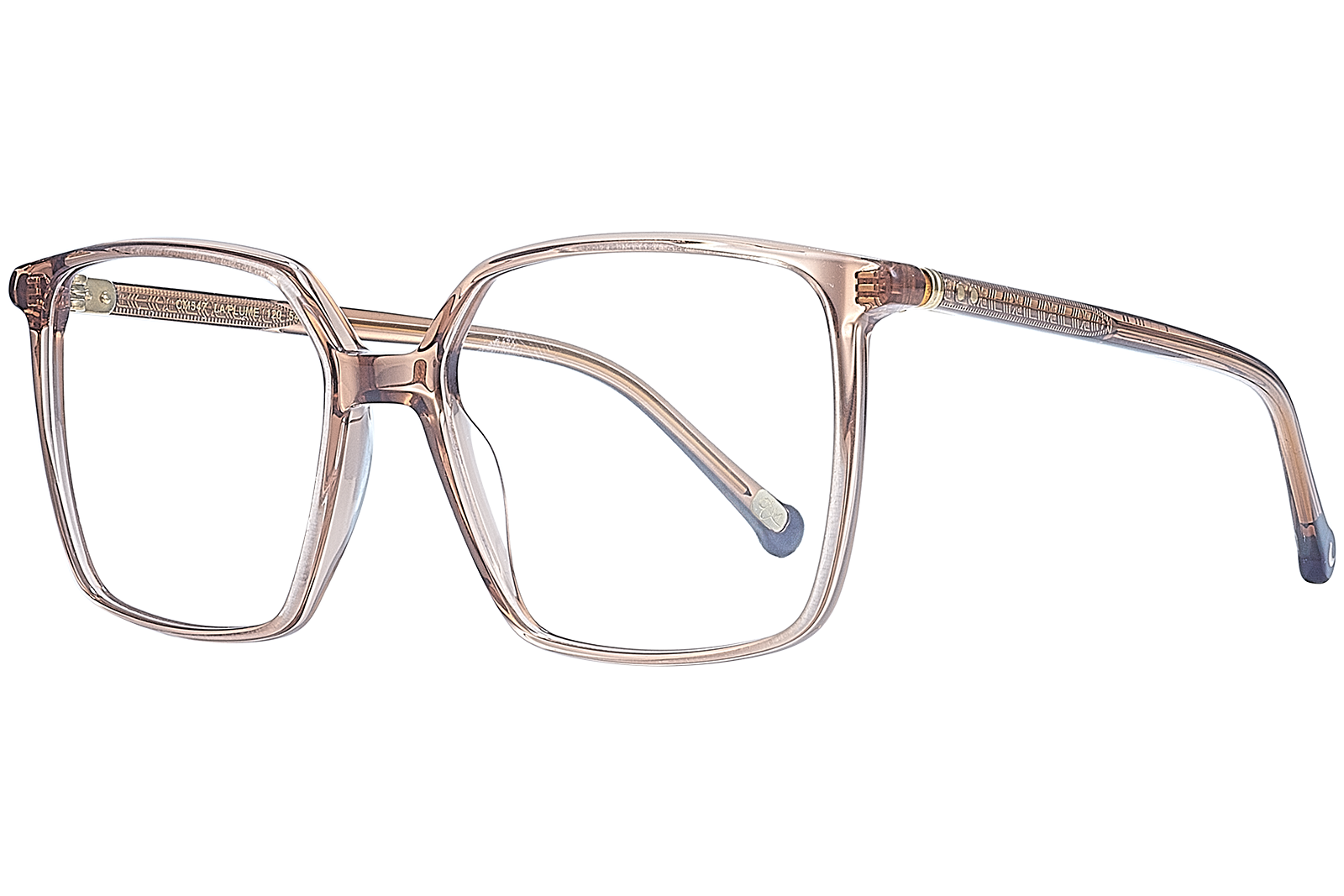 Clémence & Margaux La Plume lunettes de vue brun rose carrée