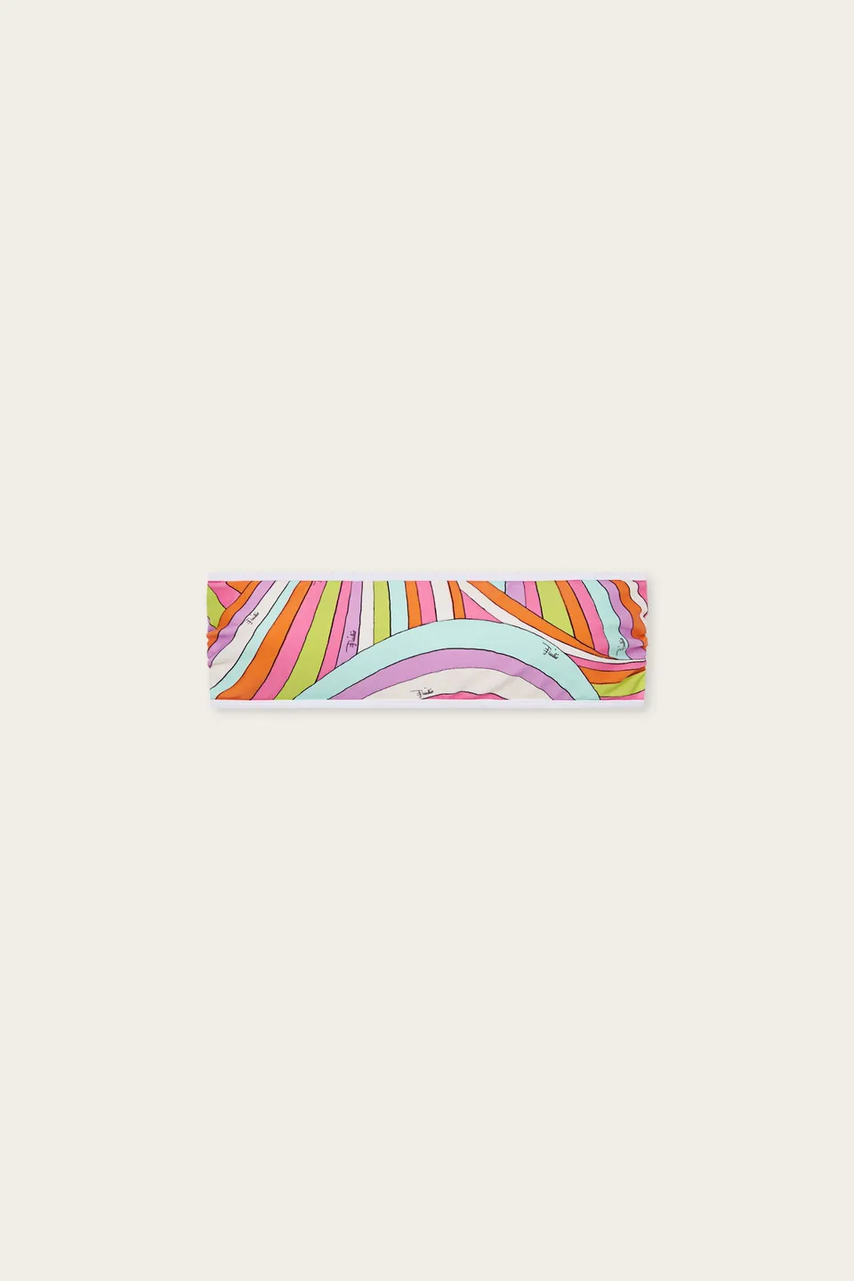 Emilio Pucci Iride Top Bikini bandeau multicolore