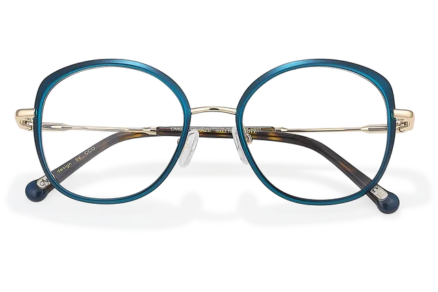 Clémence & Margaux Topaze lunettes de vue noir doré moderne