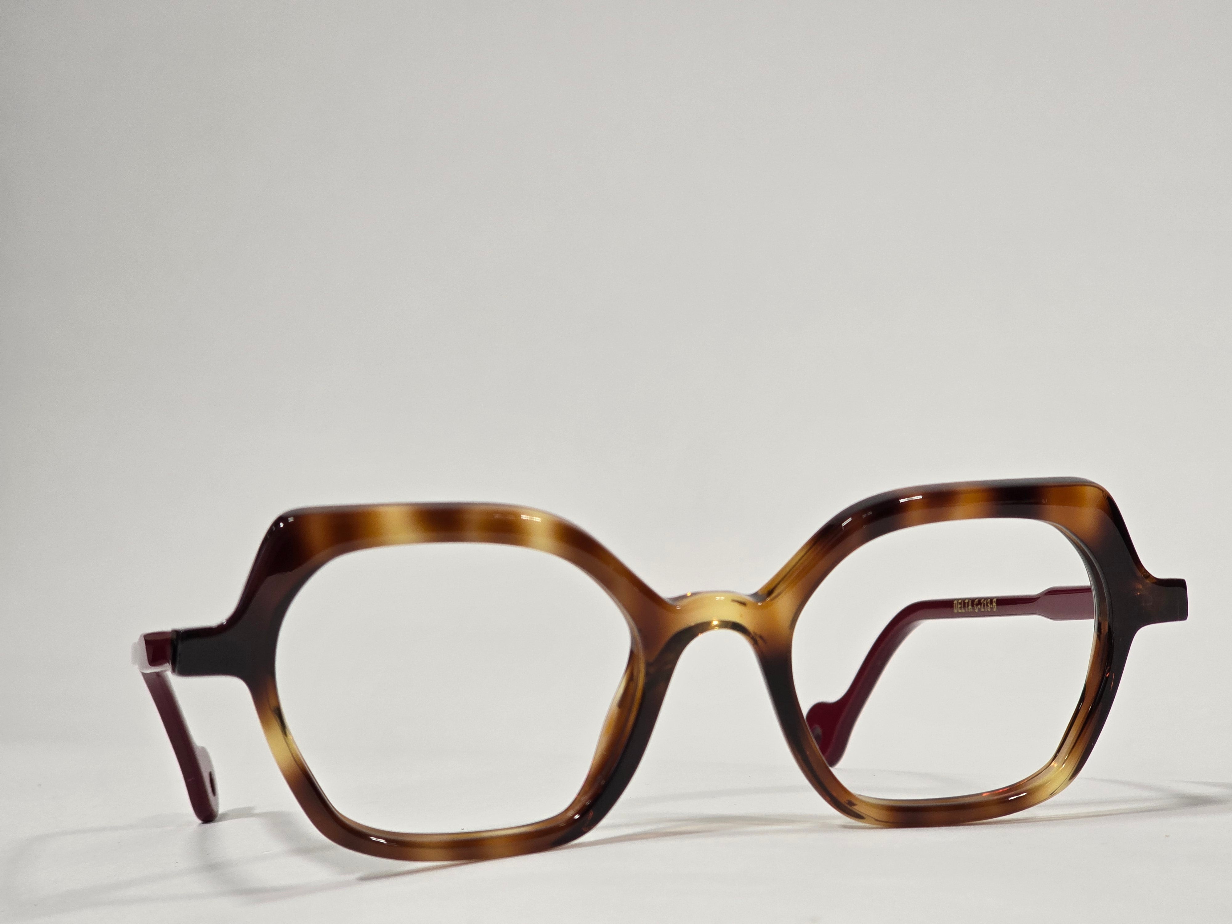 Xavier Derome Delta C213 monture écaille blonde bordeaux