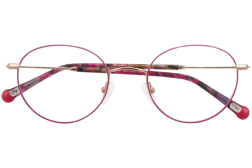 Clémence & Margaux La Pianiste lunettes de vue doré rose