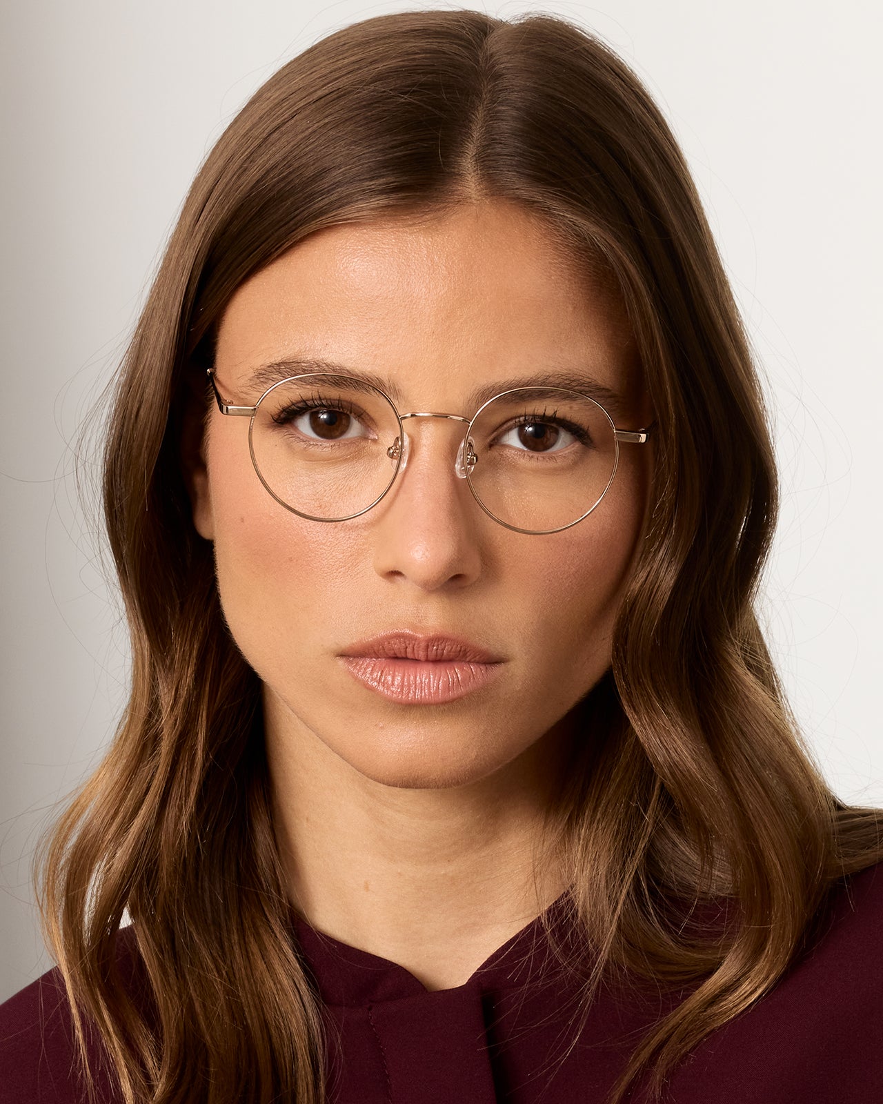 Clémence & Margaux Optiques L'Agrégée lunettes de vue Doré classique