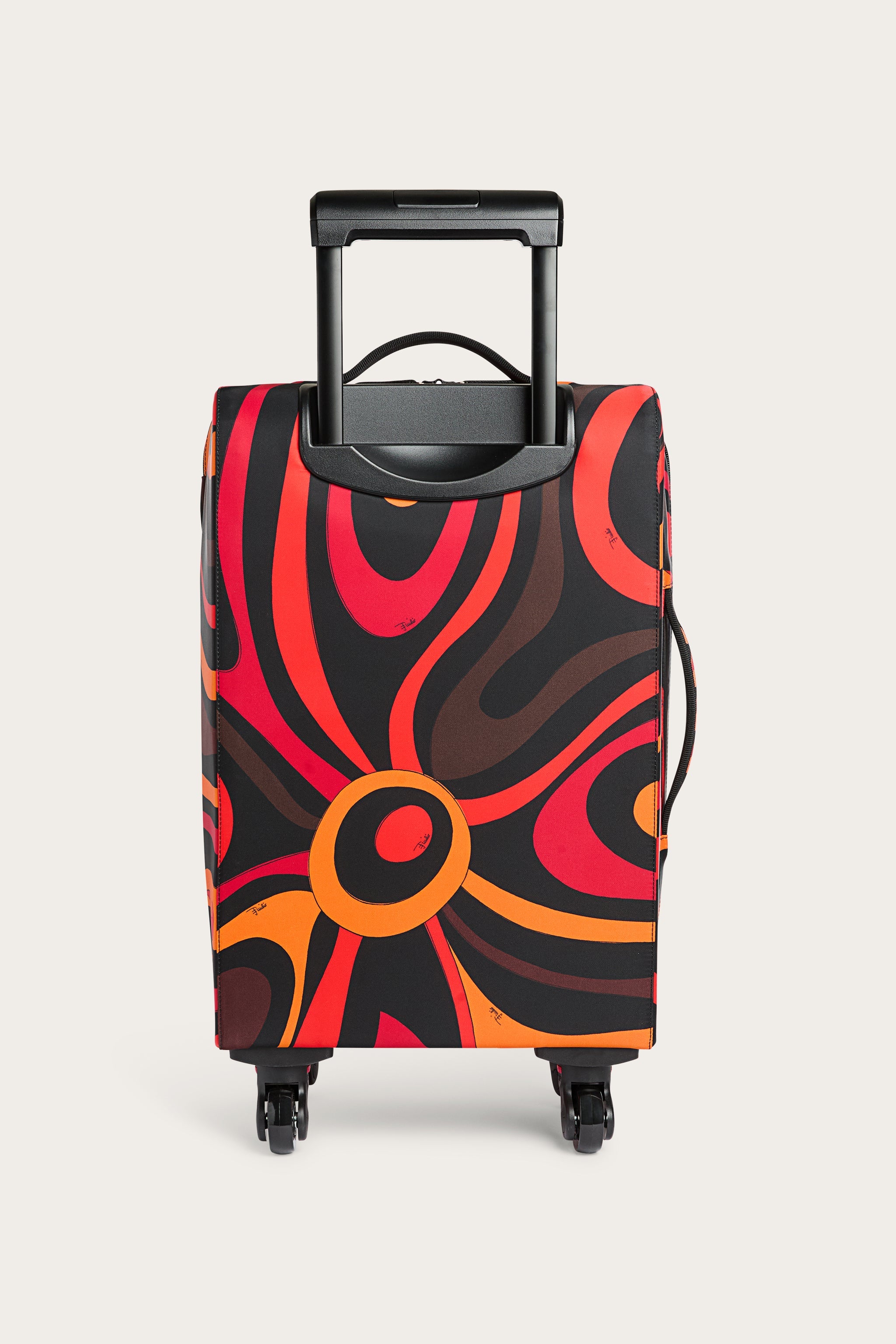 Emilio Pucci Marmo trolley cabine orange noir OS