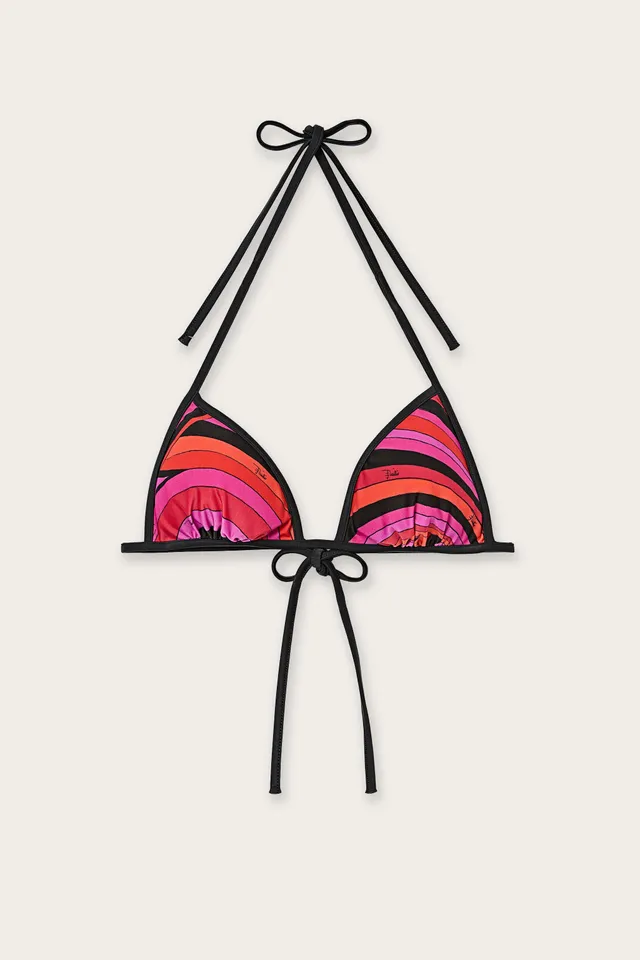 Emilio Pucci Iride haut triangle fuchsia XS