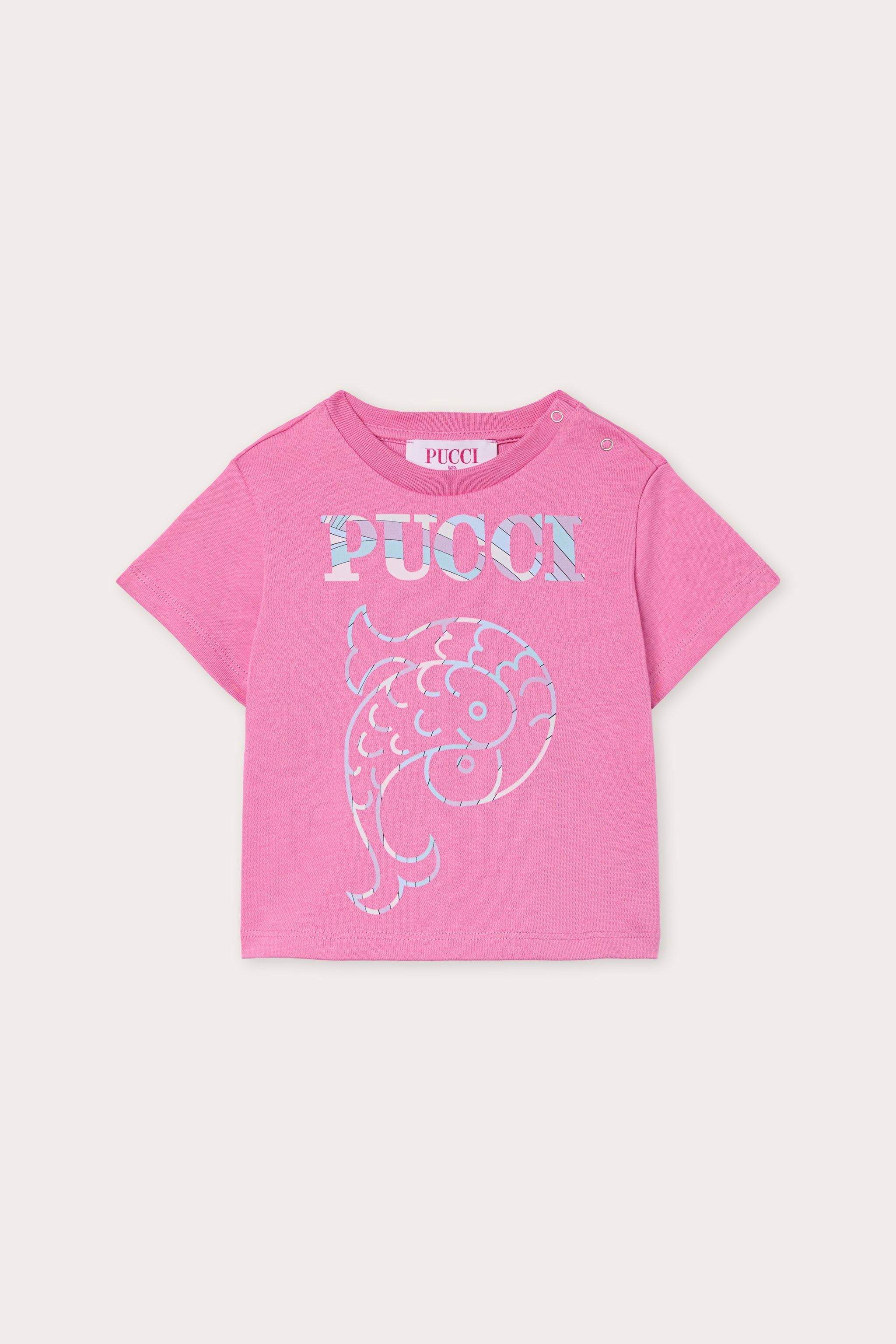 Emilio Pucci T-SHIRTS Jersey Coton Bio t-shirt fuchsia coton