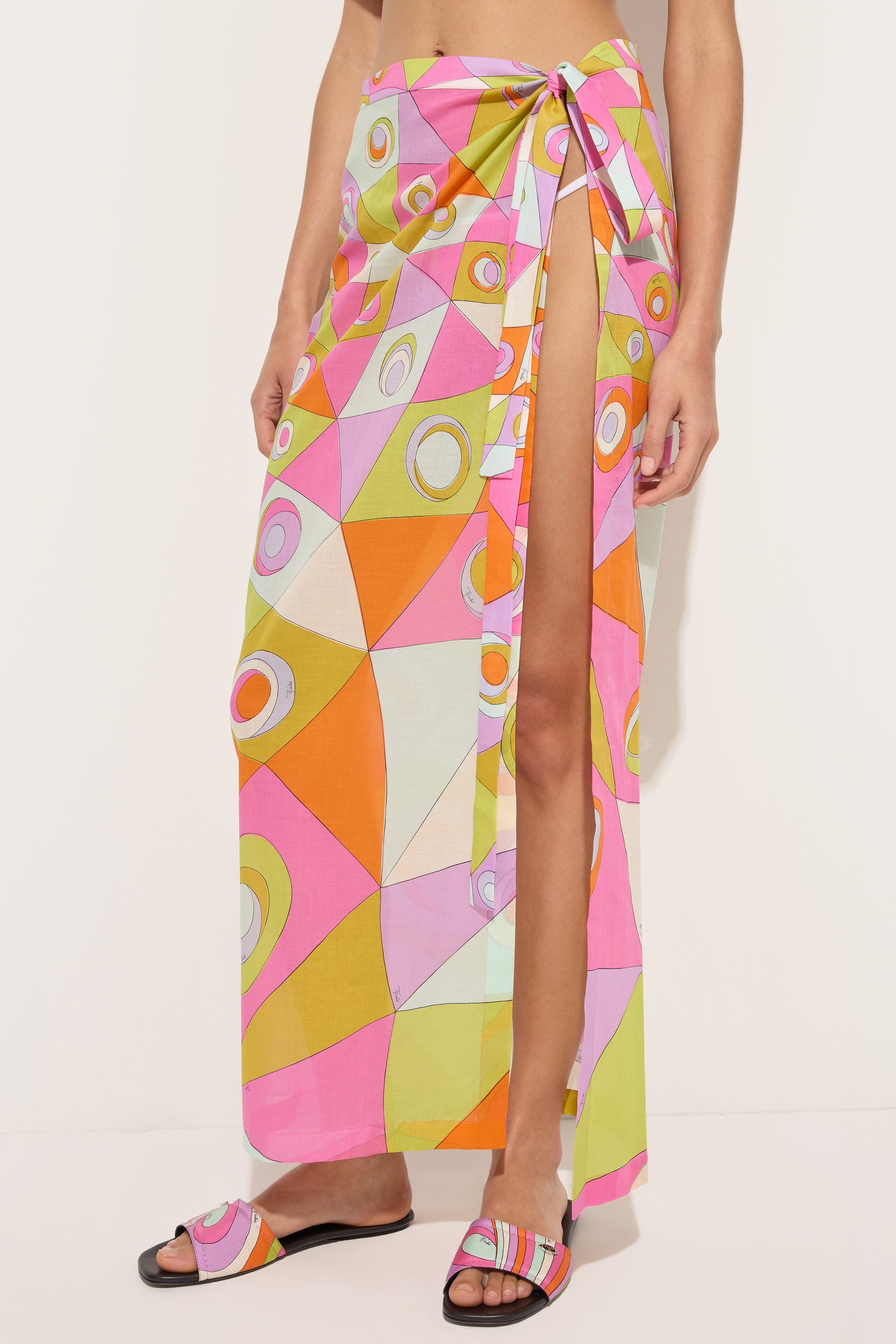 Emilio Pucci Sarong paréo coton multicolore