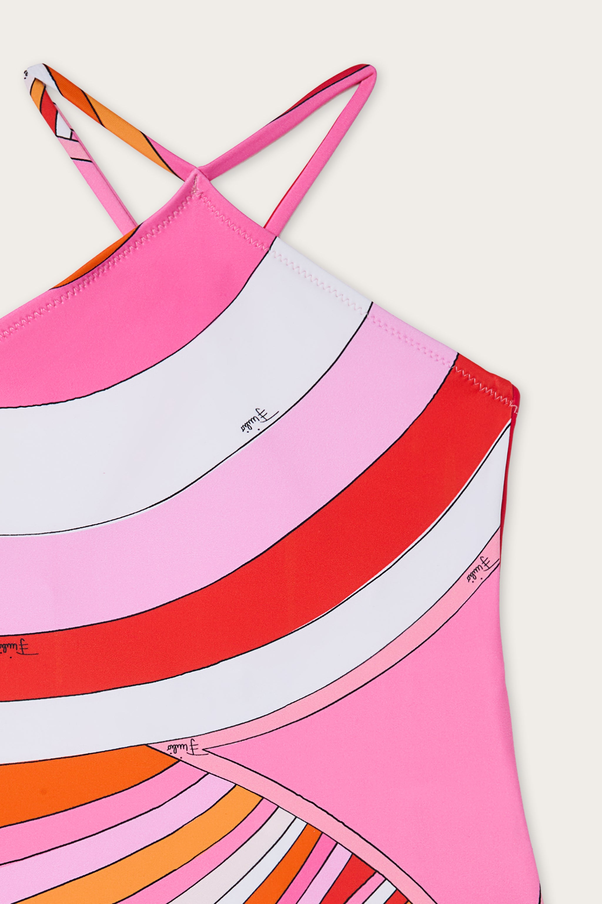 Emilio Pucci Iride ZYCA79Z3748E50 maillot rose orange