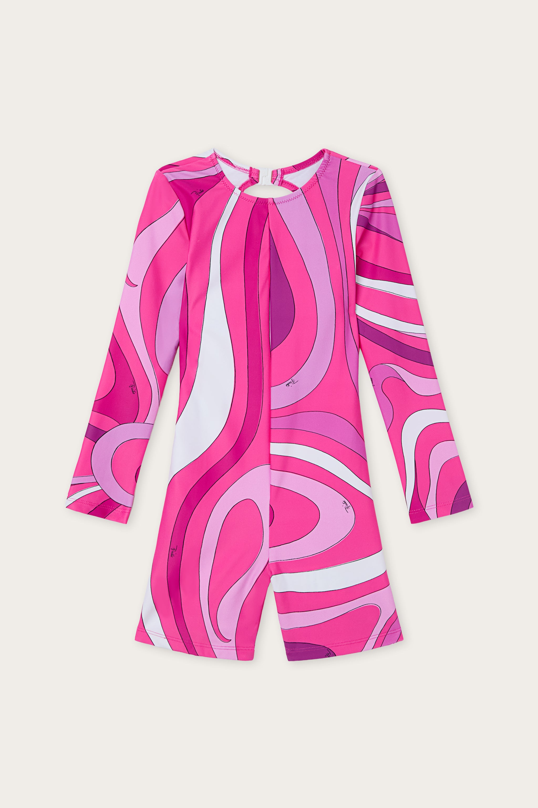Emilio Pucci Marmo ZYCA29Z3747B57 Maillot fille Viola/Bianco