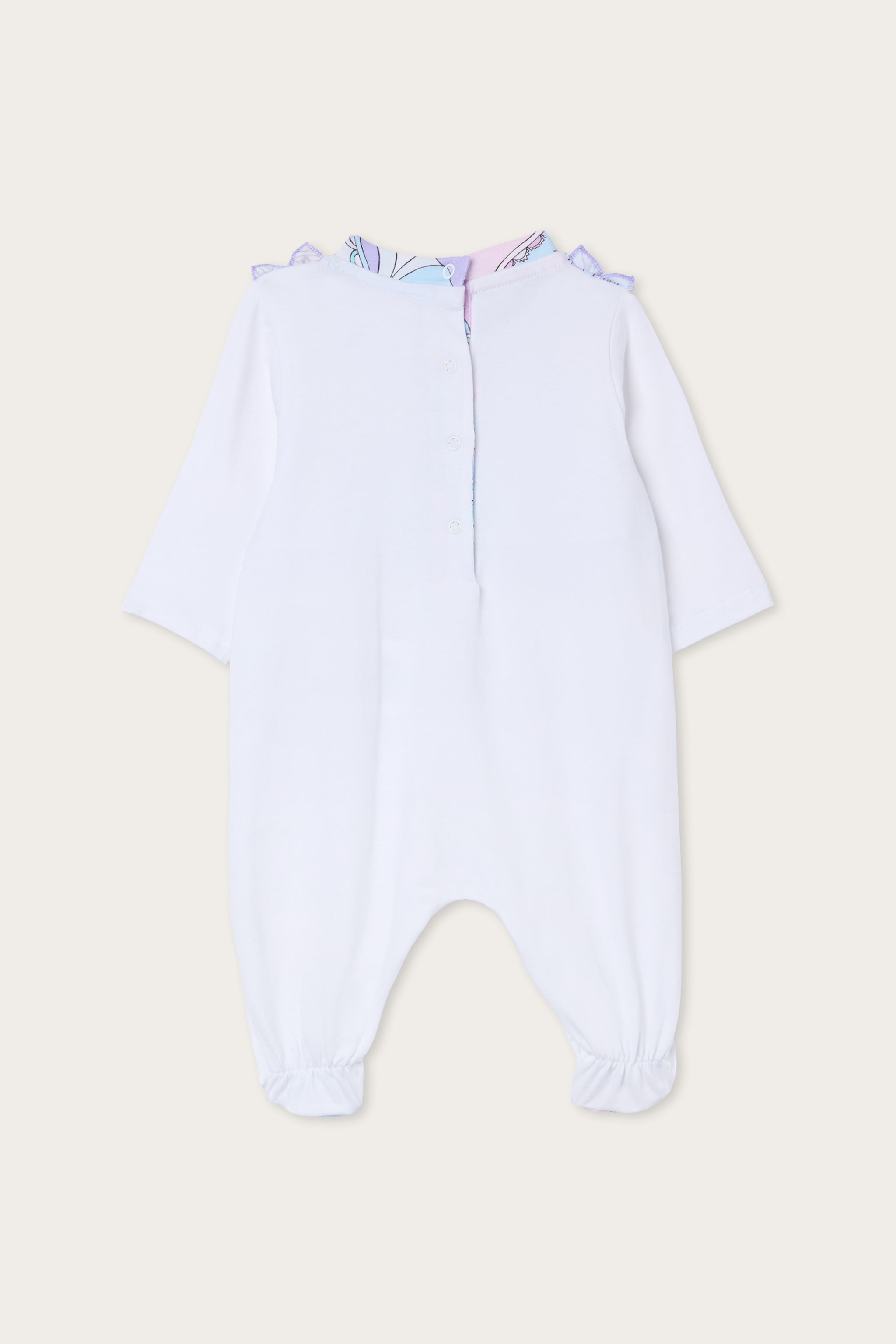 Emilio Pucci Ensemble Bébé Orchidee blanc rose 3 mois coton
