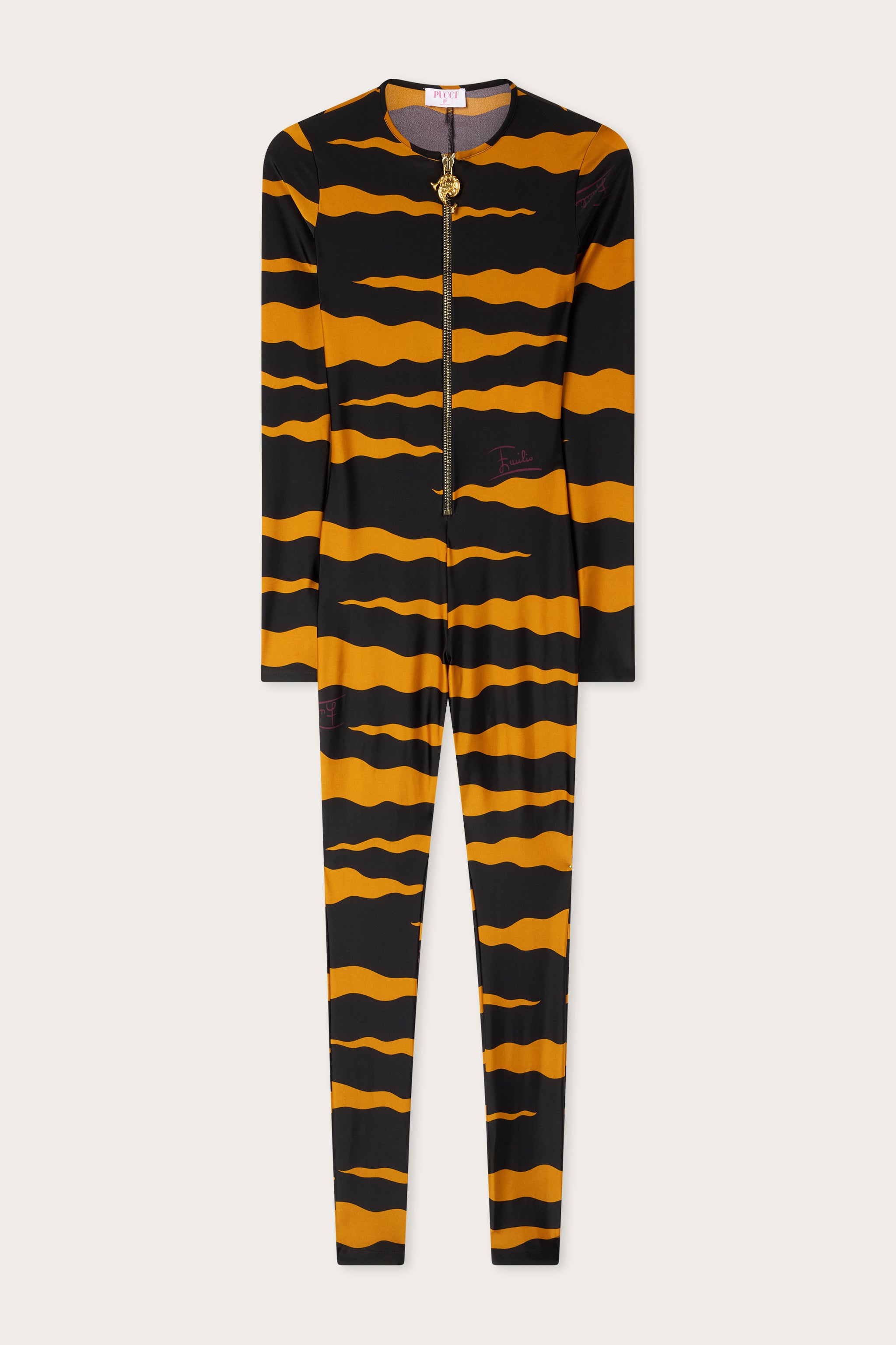 Emilio Pucci Dresses Tuta Fiamme combinaison black gold