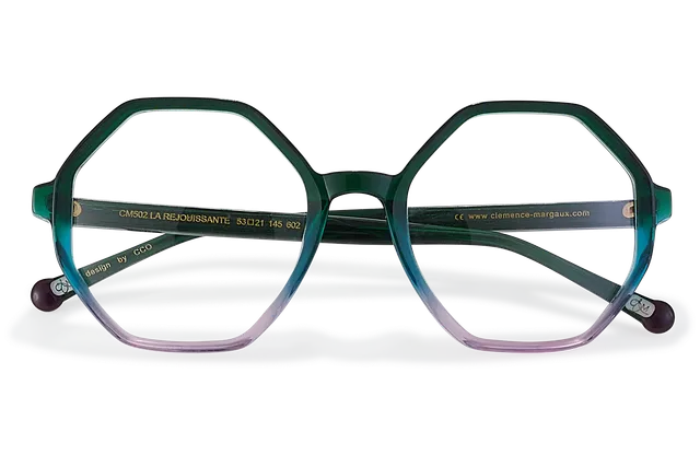 Clémence & Margaux La Réjouissante lunettes de vue Noir octogonale
