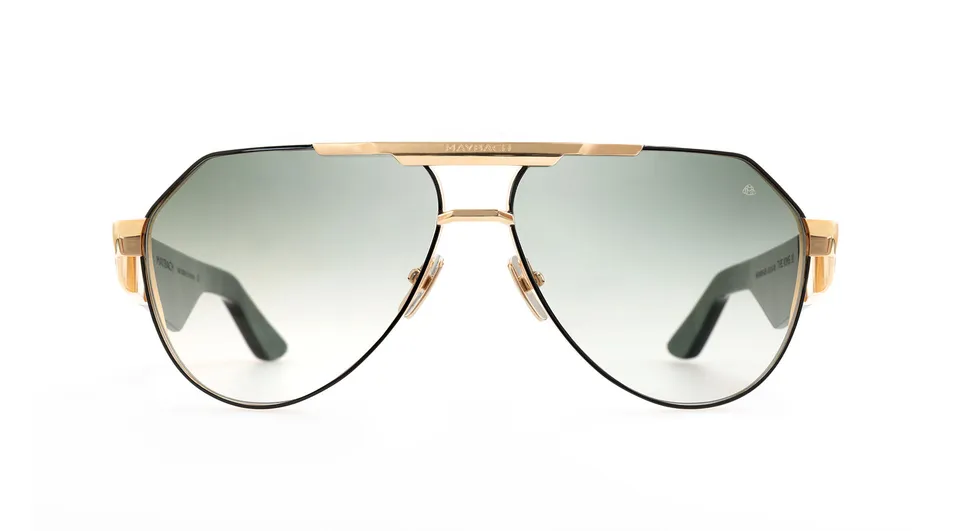 Maybach Sun The King III Lunettes de Soleil Or Bois
