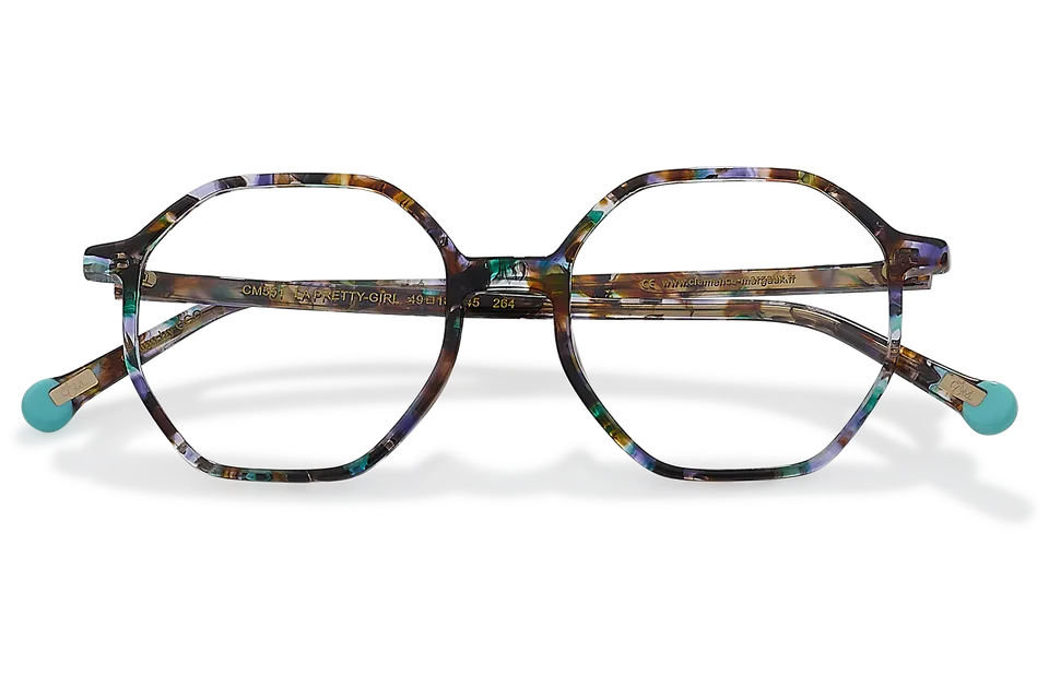 Clémence & Margaux La Pretty-Girl lunettes de vue taupe hexagonale