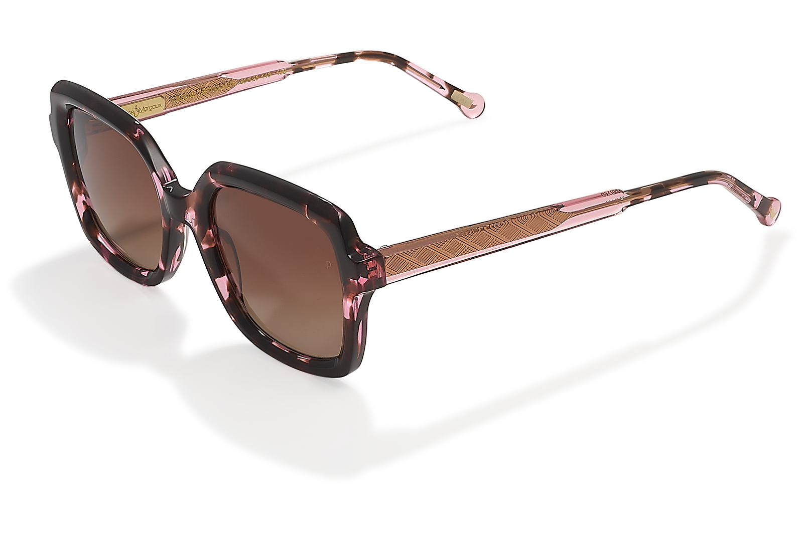 Clémence & Margaux L'Etudiante lunettes de soleil noir écaille carrée