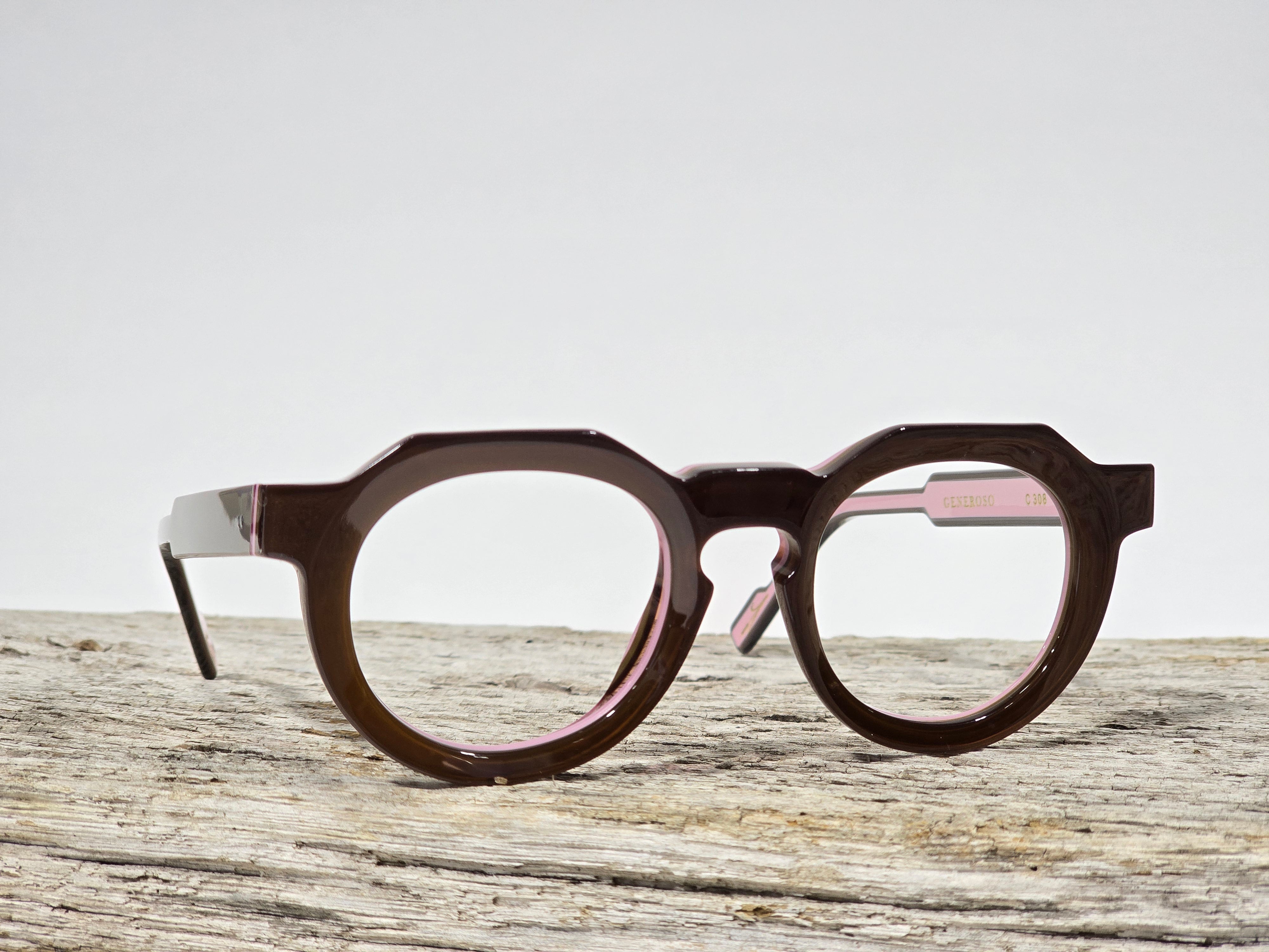 Xavier Derome Generoso C308 lunettes de vue marron rose