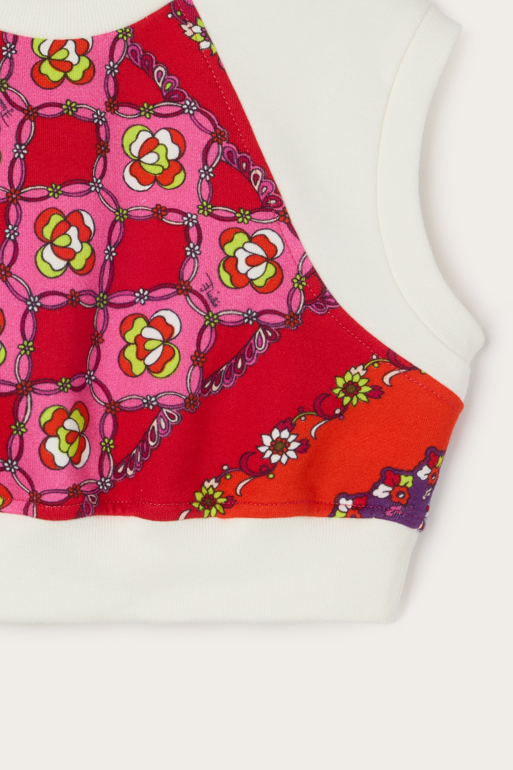 Emilio Pucci Festa Sweat Cropped Coton Fille 8Y