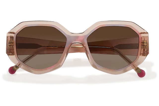 Clémence & Margaux La Zanzibar lunettes de soleil polarisées écaille rose