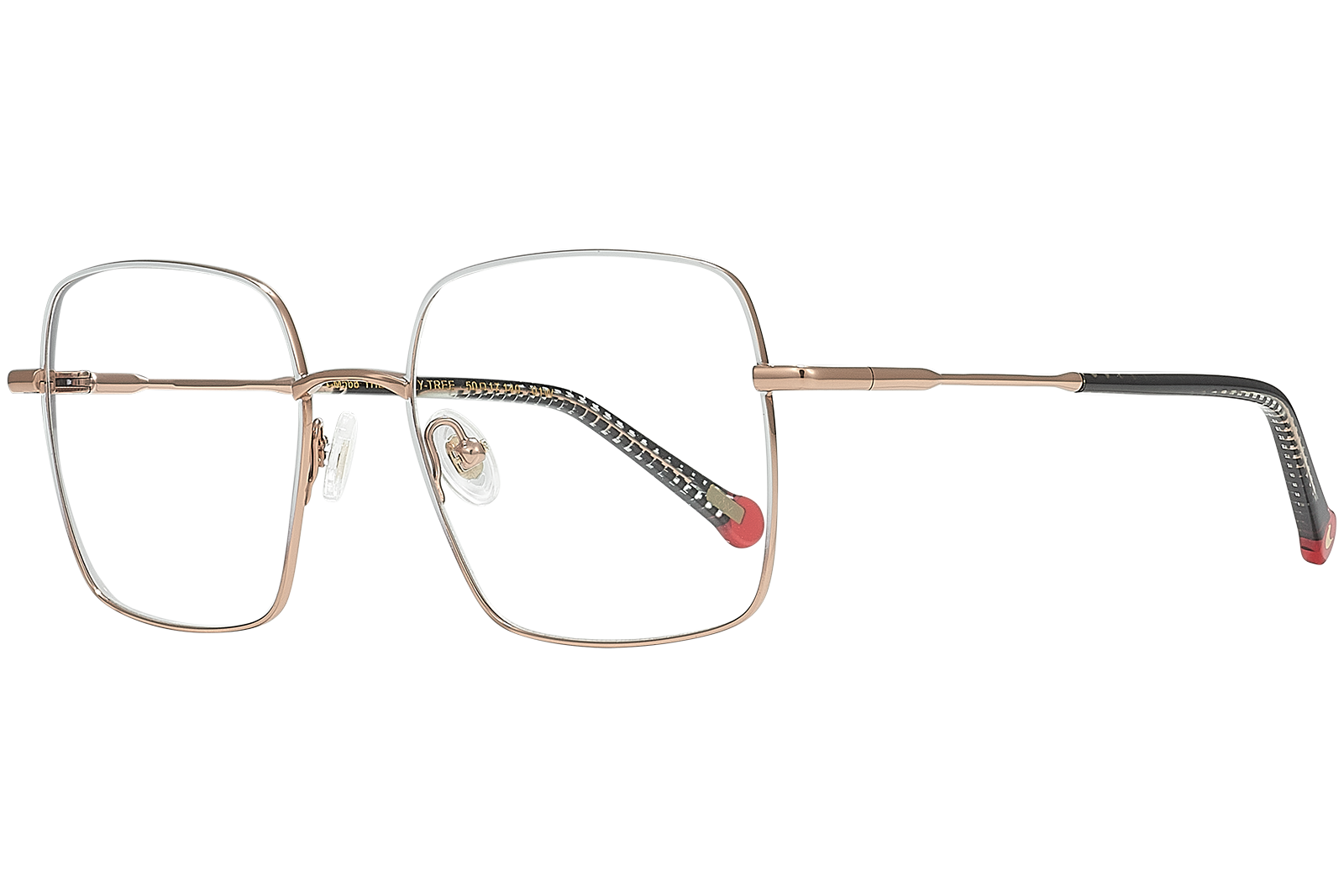 Clémence & Margaux The Holly-Tree lunettes de vue Doré & Blanc Beige carré