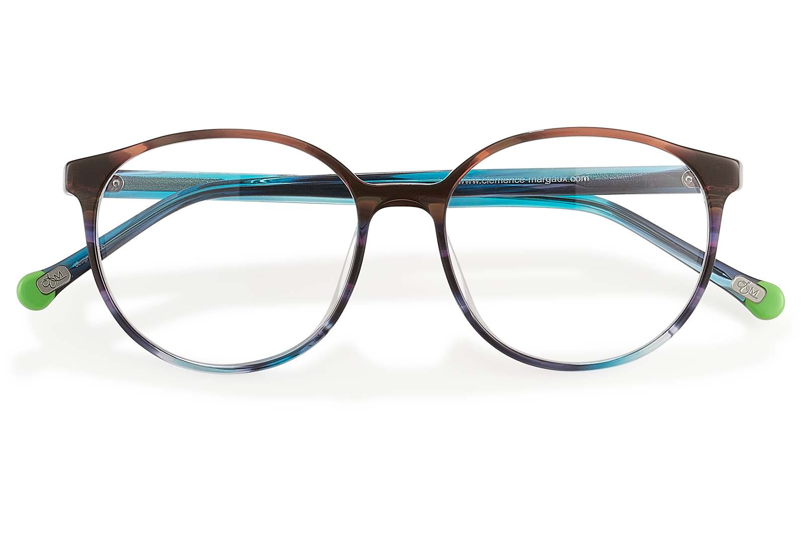 Clémence & Margaux Optiques La Magique lunettes de vue Vert & Brun