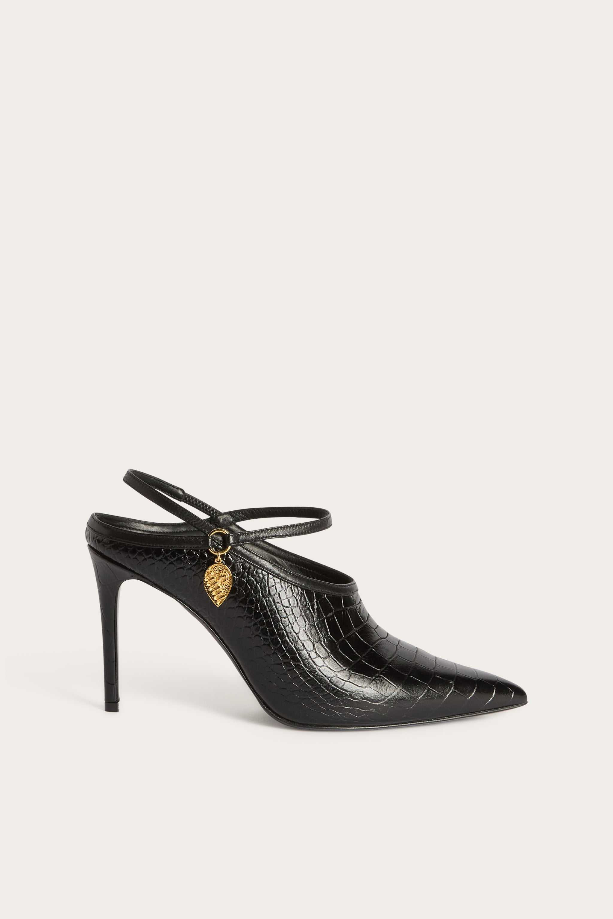 Emilio Pucci chaussures cuir noir brides 38