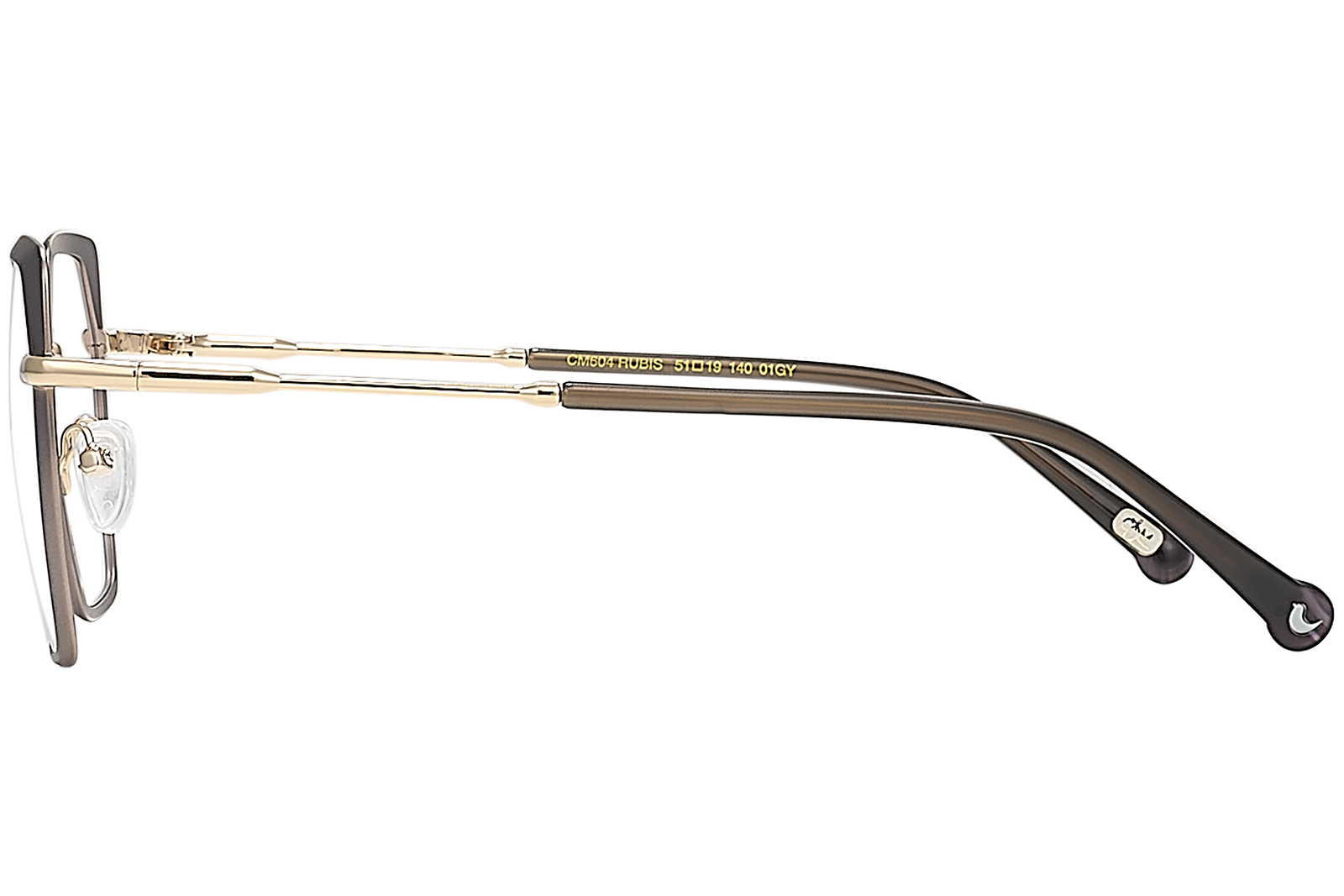 Clémence & Margaux Rubis lunettes de vue Taupe & Doré chic