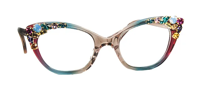 Francis Klein Exceptional Denim monture optique pierres
