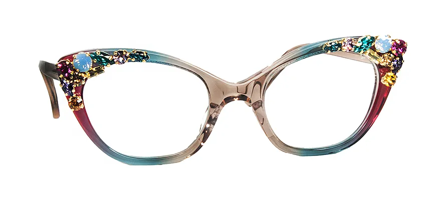 Francis Klein Exceptional Denim monture optique pierres