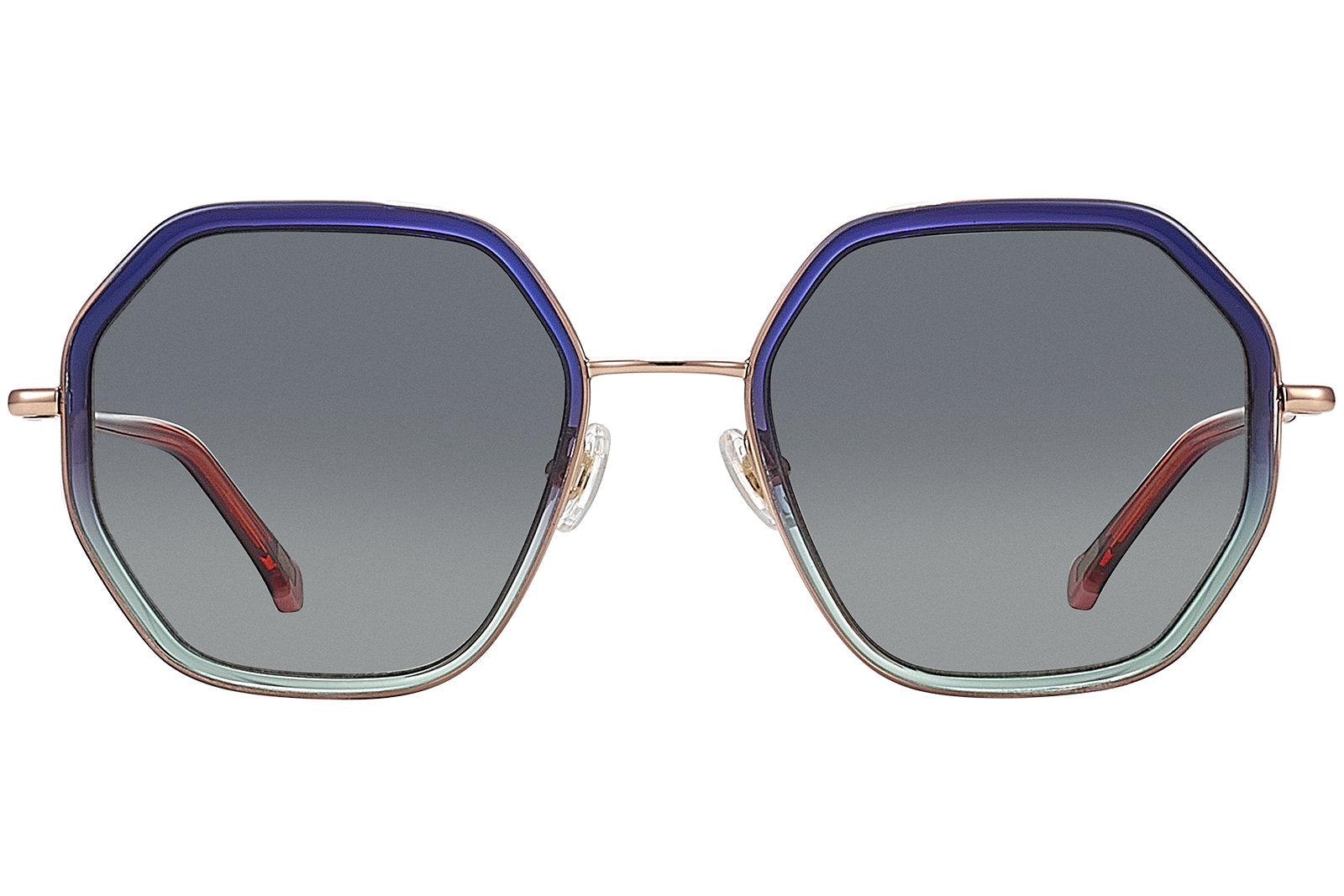 Clémence & Margaux Petite-Perle lunettes de soleil dégradé bleu polarisé