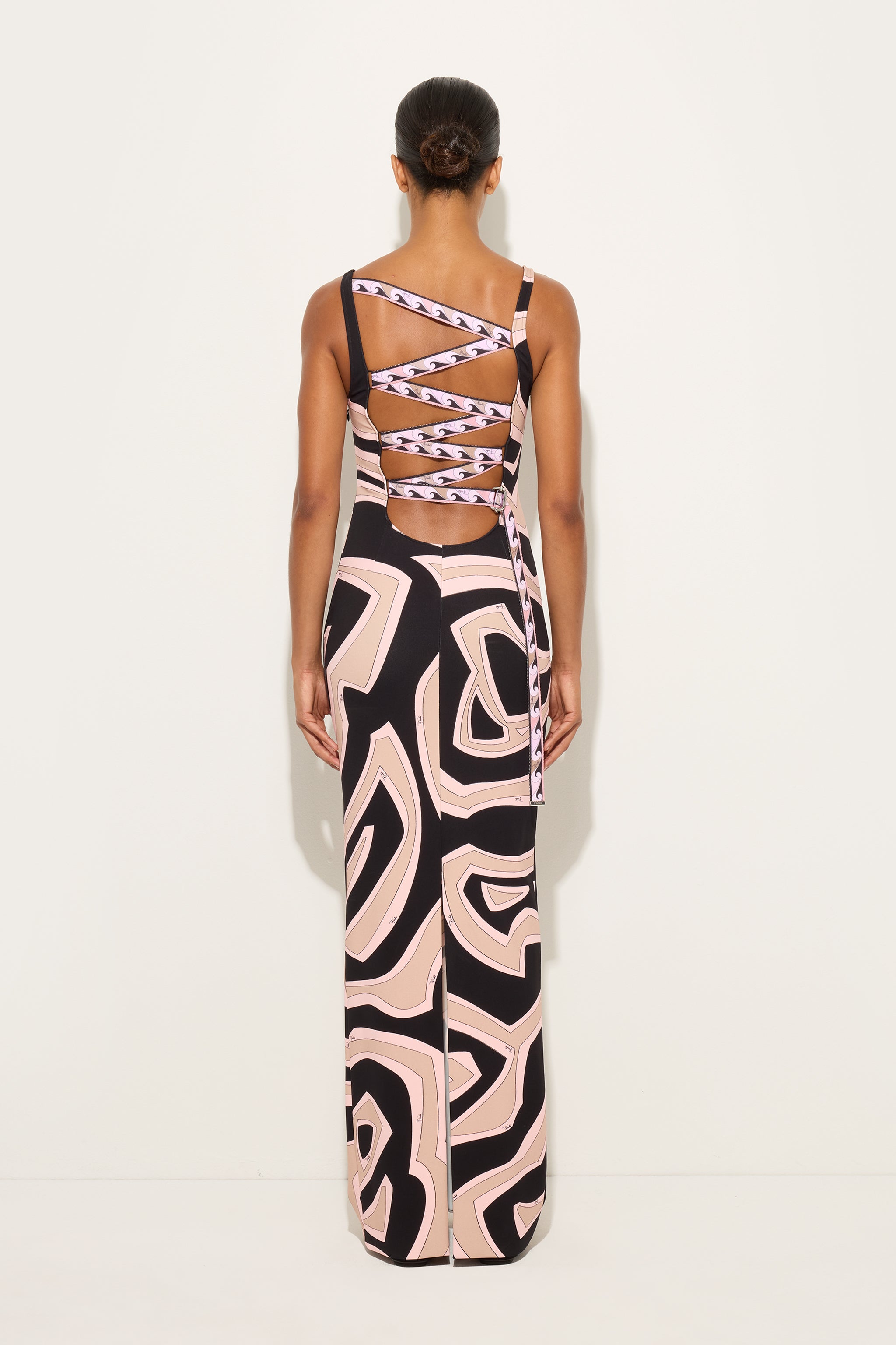 Emilio Pucci Dresses robe longue Labirinto nude 38 jersey