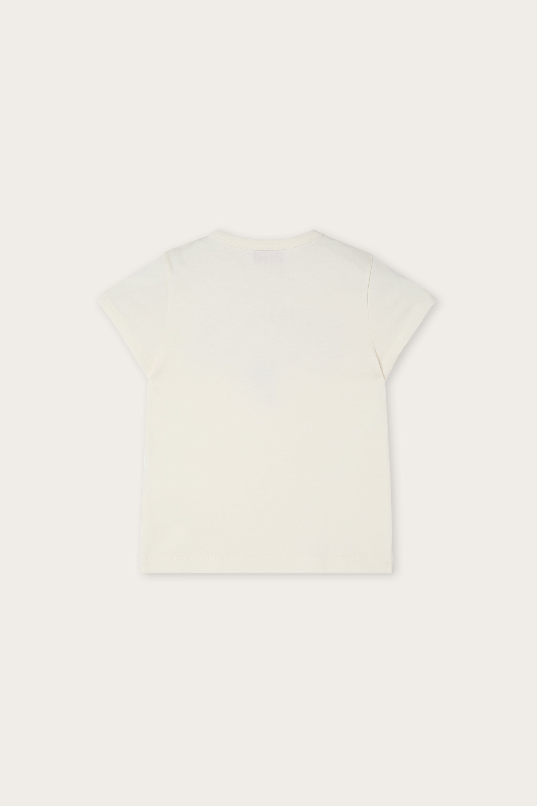 Emilio Pucci Junior T-Shirt Coton Ivoire Lilas Paillettes